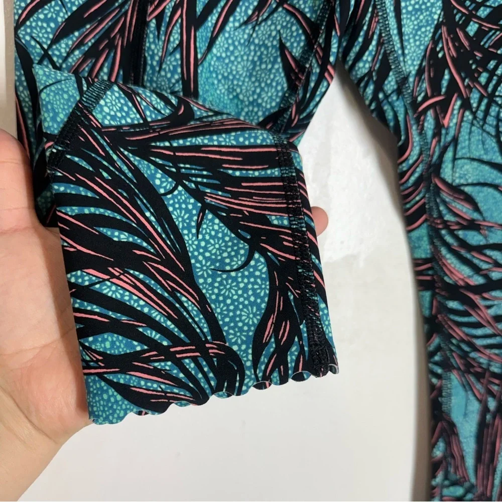 Lululemon Tight Stuff Tight Tropical Print Crop Leggings